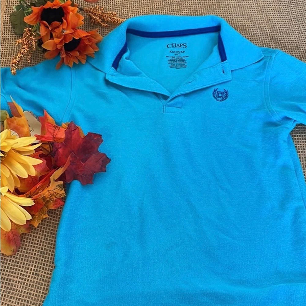 Chaps little boys blue Chaps polo. size xs 6/7